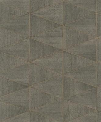 Marburg Travertino Behang met gevlochten wickerlook - 33383