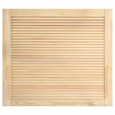 Louvredeuren 2 st 39,5x49,4 cm massief grenenhout