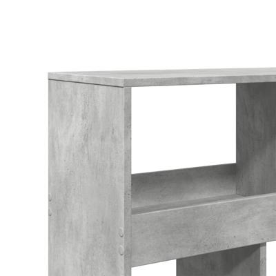 Kamerscherm 100x33x187,5 cm bewerkt hout betongrijs