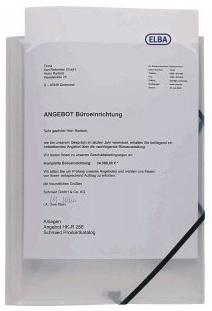 Elastomap Oxford Polyvision A4 met insteektas 3 kleppen PP transparant | 12 stuks