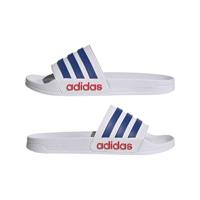 adidas Adilette Shower Slippers Wit Donkerblauw Rood - thumbnail