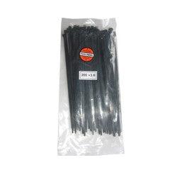 OEM 20036 tie-wrap kabelbinder 200mm zwart (100 stuks)