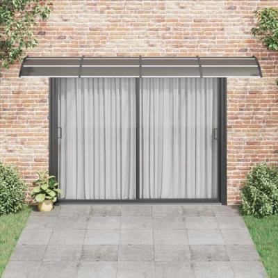 Deurluifel Zwart 400x100 cm Polycarbonaat