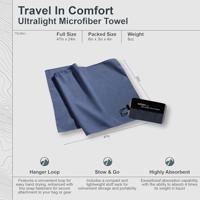 Cocoon Towel Ultralight Reishanddoek Fjord Blue - thumbnail