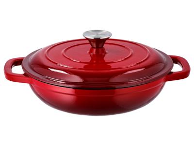 SILVERCREST Gietijzeren pan 26 cm 2,4 L (Rood) SILVERCREST Gietijzeren pan 26 cm 2,4 L (Rood)