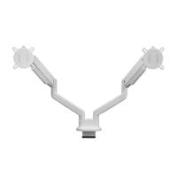 One For All Solid Dual white Monitor-tafelbeugel 33 cm (13) - 88,9 cm (35) Wit In hoogte verstelbaar, Kantelbaar en roteerbaar, Zwenkbaar - thumbnail