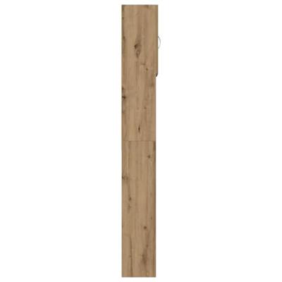 VidaXL Wasmachinekast 64x24x190 cm bewerkt hout artisanaal eikenkleur VidaXL Wasmachinekast 64x24x190 cm bewerkt hout artisanaal eikenkleur
