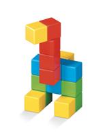 Geomag MagiCube Green Line neodymium magneetspeelgoed 16 stuk(s) Multi kleuren - thumbnail