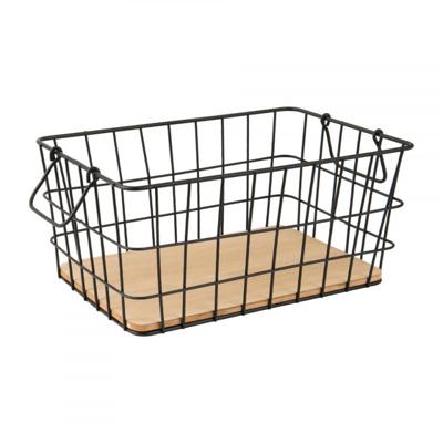 Draadmand - zwart - 31x21x14 cm Draadmand - zwart - 31x21x14 cm