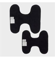 Inlegkruisjes wasbaar zonder sluiting zwart 3 Stuks - thumbnail