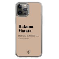 iPhone 12 (Pro) hybride hoesje - Hakuna matata - thumbnail