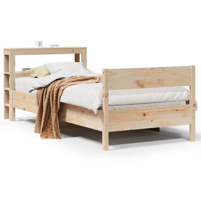 Bedframe zonder matras massief grenenhout 75x190 cm