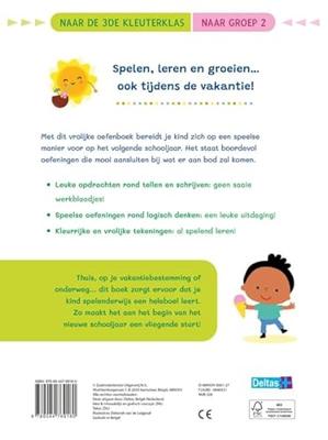 Deltas Vakantie oefenpret leuke tel- en schrijfoefeningen - naar groep 2