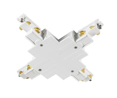 SLV 1006536 230V-railsysteemcomponenten X-verbinder S-Track Wit SLV 1006536 230V-railsysteemcomponenten X-verbinder S-Track Wit