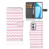 OnePlus 9 | Telefoon Hoesje | Waves Roze - thumbnail