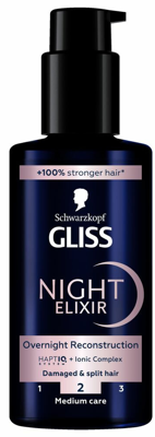 Schwarzkopf Gliss Night Elixer Overnight Reconstruction Schwarzkopf Gliss Night Elixer Overnight Reconstruction