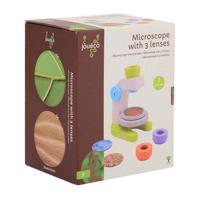 Joueco houten microscoop met 3 lenzen, 7dlg. - thumbnail