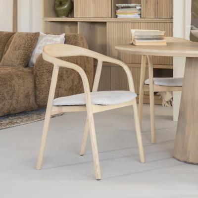 Eleonora Eetkamerstoel 'Rayven' kleur Naturel Eleonora Eetkamerstoel 'Rayven' kleur Naturel
