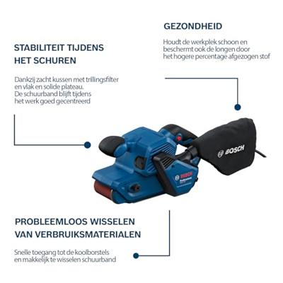 Bosch Blauw GBS 750 Professional Bandschuurmachine | 850W | 75 x 533 mm - 06012C1020