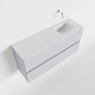 MONDIAZ ADA 100cm toiletmeubel cale. LEX wastafel talc rechts zonder kraangat MONDIAZ ADA 100cm toiletmeubel cale. LEX wastafel talc rechts zonder kraangat