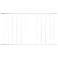 VidaXL Schuttingpaneel gepoedercoat staal 1,63x0,75 m wit - thumbnail