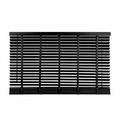 Jaloezie Hout Zwart - Hout - 160x180x5cm (BxHxD)