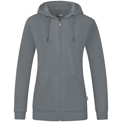 JAKO C6820D Jas Met Kap Organic Dames - Steengrijs - 42