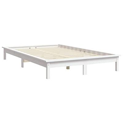 Bedframe massief grenenhout wit 140x200 cm Bedframe massief grenenhout wit 140x200 cm
