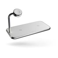 ZENS Dual qi Apple-Watch ZEDC05W Inductie lader 2000 mA Uitgangen Qi-standaard Wit - thumbnail