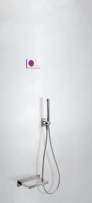 Tres electronische digitale bad inbouwthermostaat met handdouche en baduitloop chroom 09286556