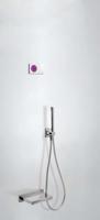 Tres electronische digitale bad inbouwthermostaat met handdouche en baduitloop chroom 09286556 - thumbnail