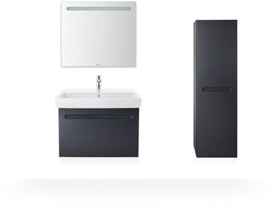 Wastafelkast Duravit No.1 Met 1 Lade 74x42.6x47.8 cm Met Geïntegreerde Greep Mat Grafiet Duravit