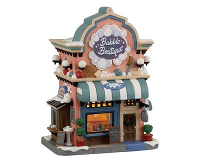 Lemax bubble boutique verlicht kersthuisje Caddington Village 2022