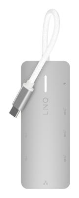 Hub USB Linq Byelements LQ49081PS Wit Grijs