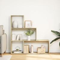 Kamerscherm / boekenkast 123x29x123 cm hout sonoma eiken - thumbnail