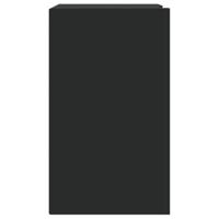 Wandkast 75x35x60 cm bewerkt hout zwart - thumbnail