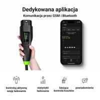 Green Cell Habu EVGC01 Mobiele EV-lader voor elektrische voertuigen 11 kW 7 m Type 2 CEE Wallbox Zwart - thumbnail