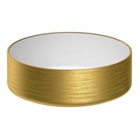 BRAUER Circle waskom - 36x36cm - rond - keramiek - hoogglans wit en goud WK-CC36ROHWGO - thumbnail