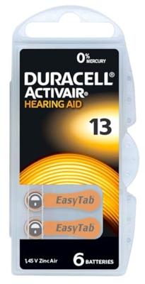 Duracell gehoorapparaat batterijen - Type 13 - 10 x 6 stuks