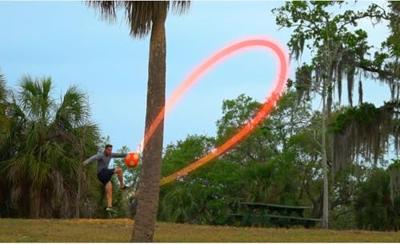 Kickerball Voetbal Glow In The Dark Maat 4