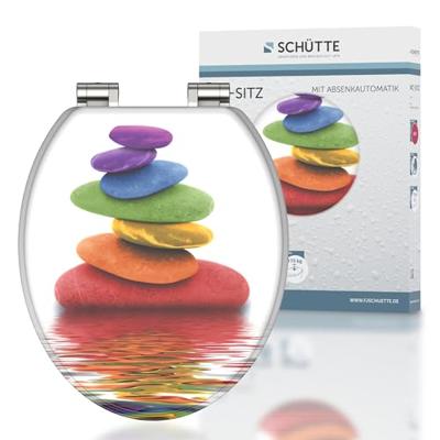 SCHÜTTE toiletbril met soft-close colorful stones - thumbnail