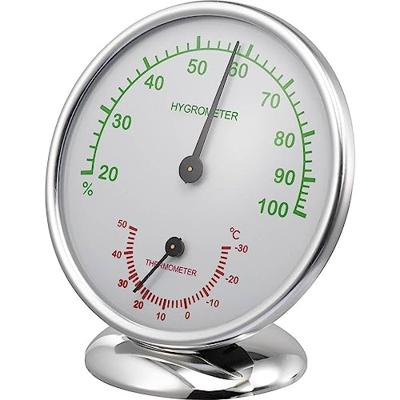 Renkforce 6510 Alu 6510 Alu Thermo- en hygrometer Aluminium