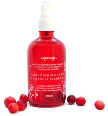 Uoga Uoga Conditioning spray hyaluron cranberry vegan 100 Milliliter