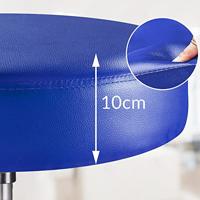 Casaria Verstelbare Draaikruk - 46/60cm Zithoogte - Blauw - thumbnail