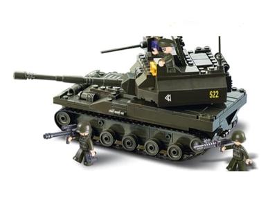 Sluban Army Battle Tank bouwstenen set (M38-B9800)