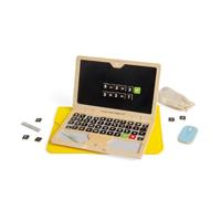 Bigjigs houten speelgoed laptop set, 95dlg. - thumbnail