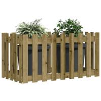 Plantenbak verhoogd hekontwerp 100x50x50 cm gempregneerd hout - thumbnail