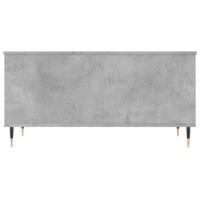 Salontafel 90x44,5x45 cm bewerkt hout betongrijs - thumbnail