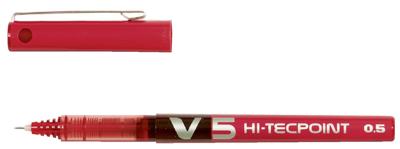 Pilot roller Hi-Tecpoint V5 schrijfbreedte 0,3 mm rood