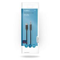 Nedis USB-C Adapter | USB-C Male | 3,5 mm Male | 1 m | Vernikkeld | 1 stuks - CCGB65950BK10 CCGB65950BK10 - thumbnail